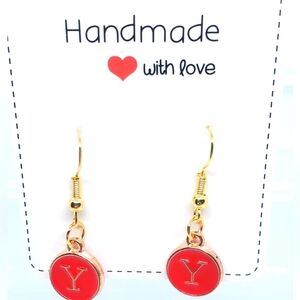 ‼️B2G1 Y Initial Earrings, New